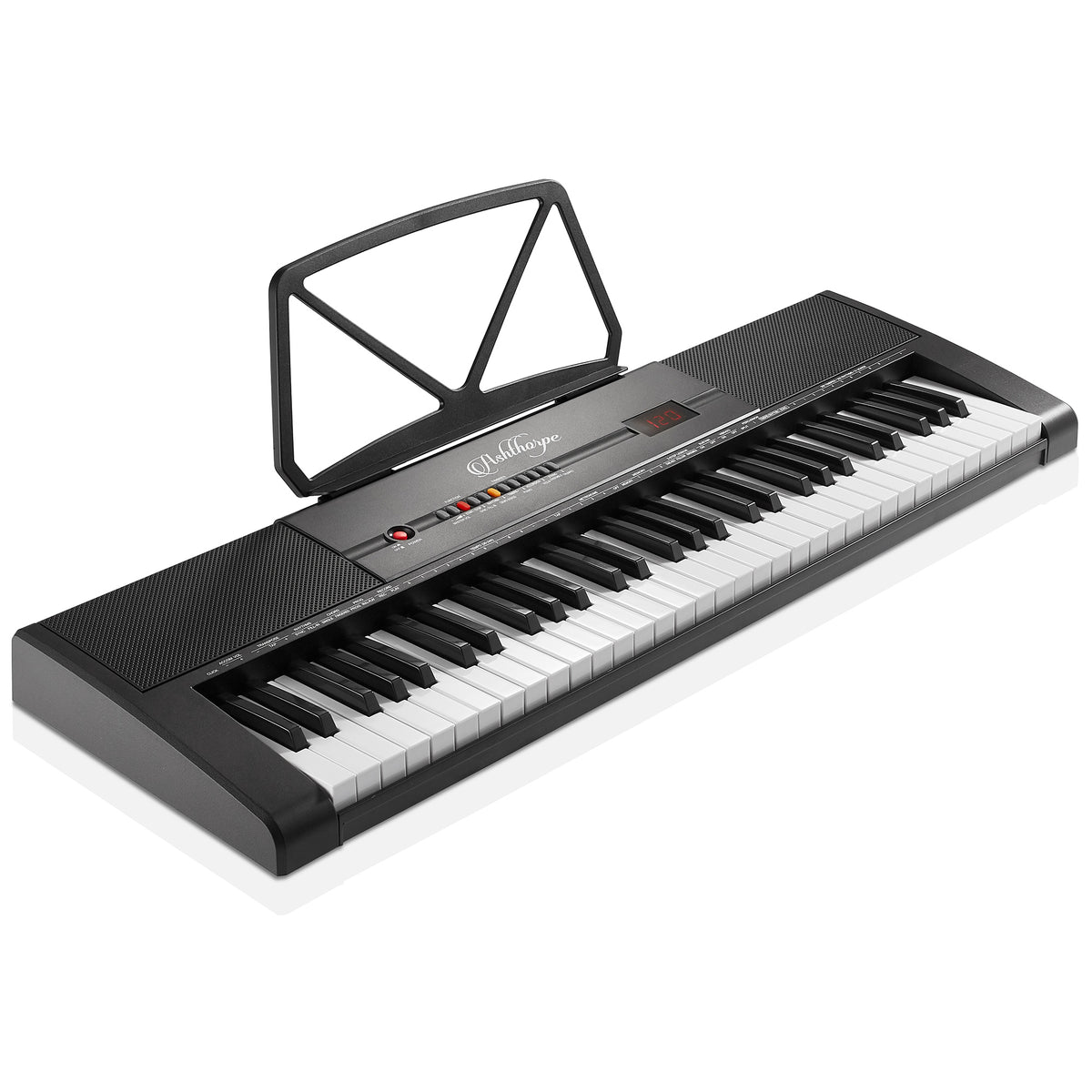 61-Key Digital Keyboard Piano, Portable Beginner Kit with