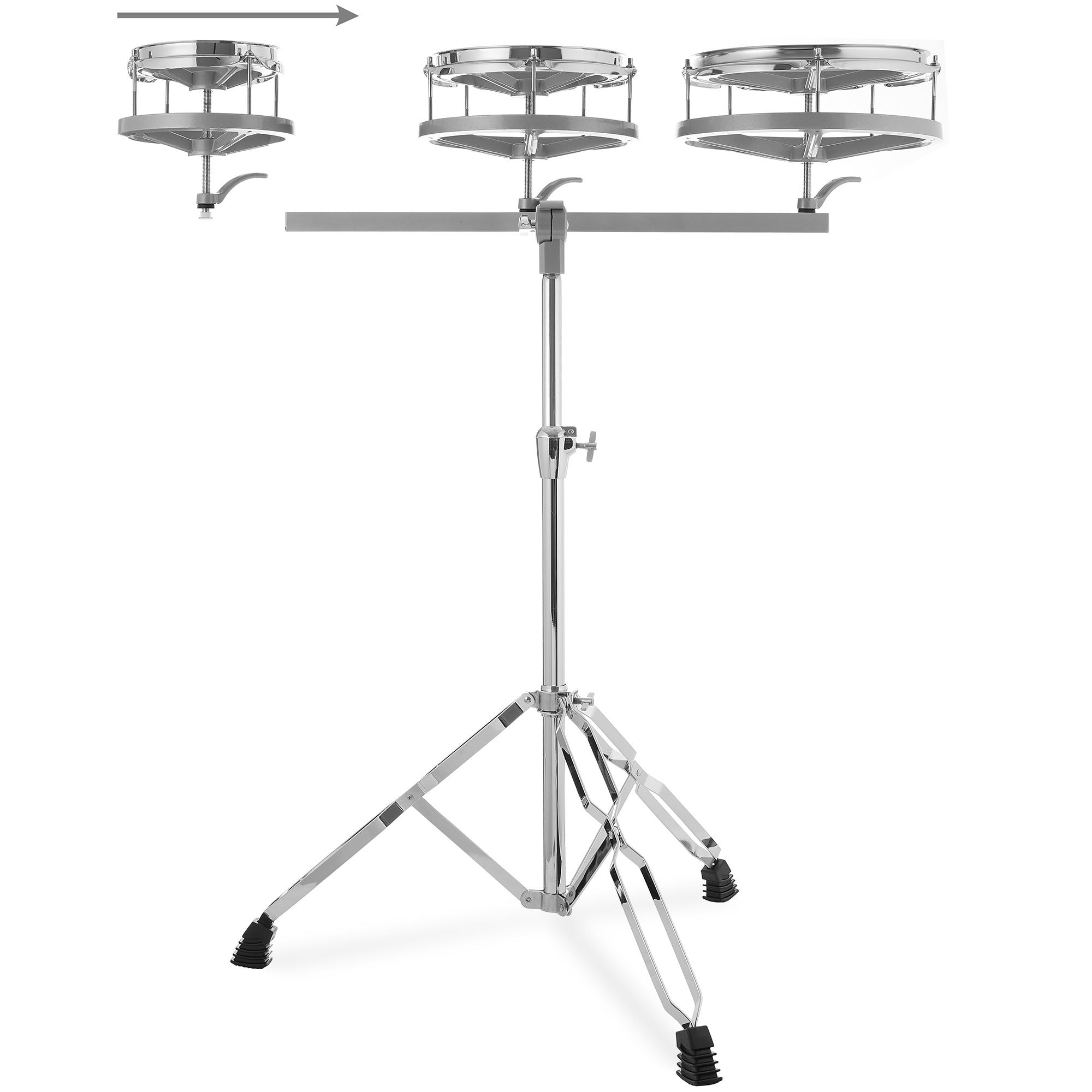 ロートタム　REMO ROTO TOM　(10)インチ　(8)インチ　現状品 Roto Tom Drum Set - 6