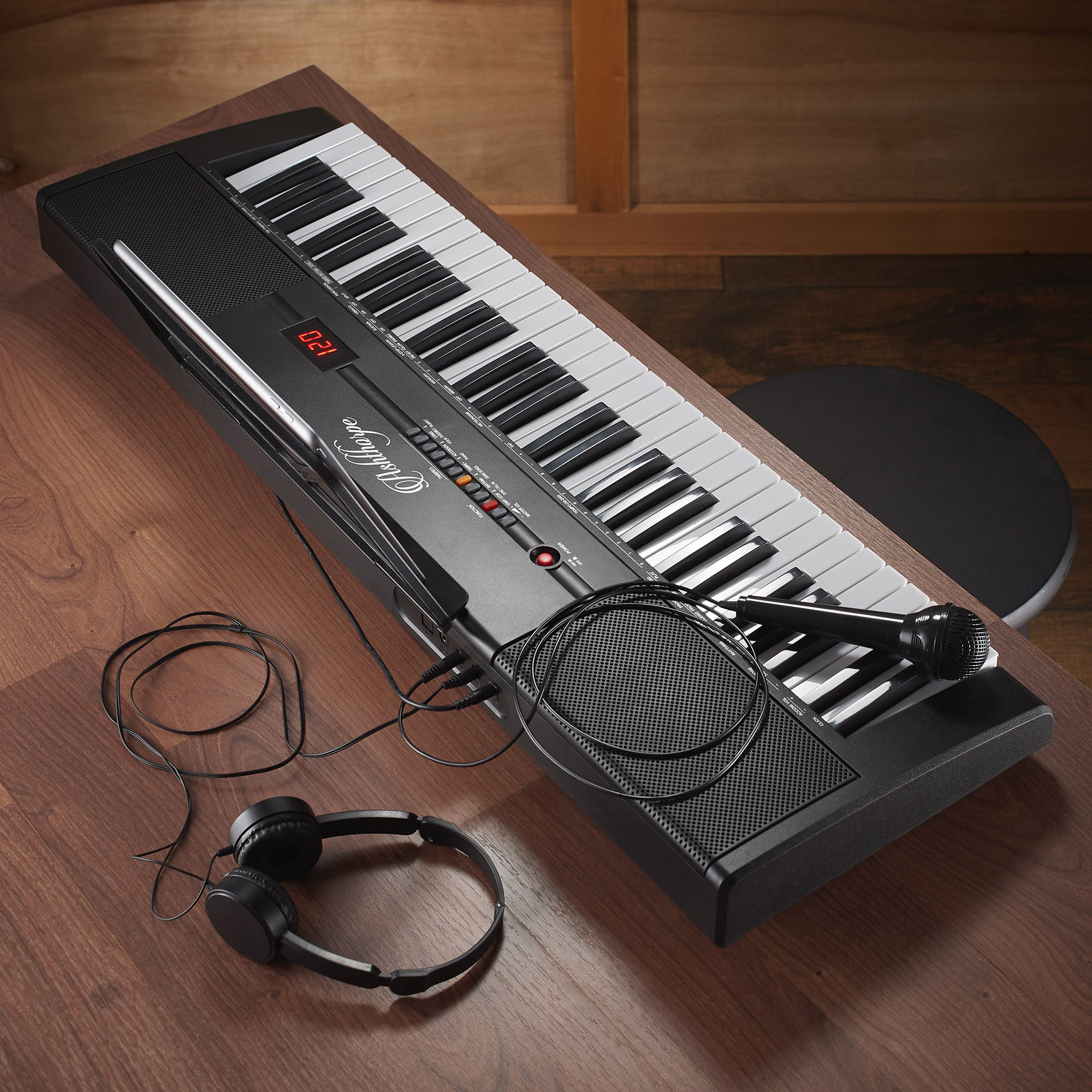 61-Key Digital Keyboard Piano, Portable Beginner Kit with