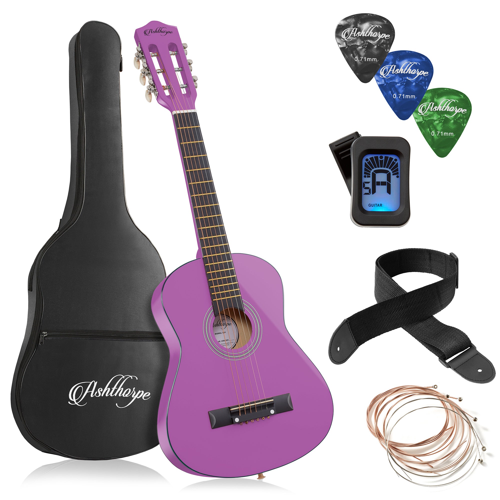 acoustic guitar gear 30-inch Beginner Acoustic Guitar Bundle – Ashthorpe.com