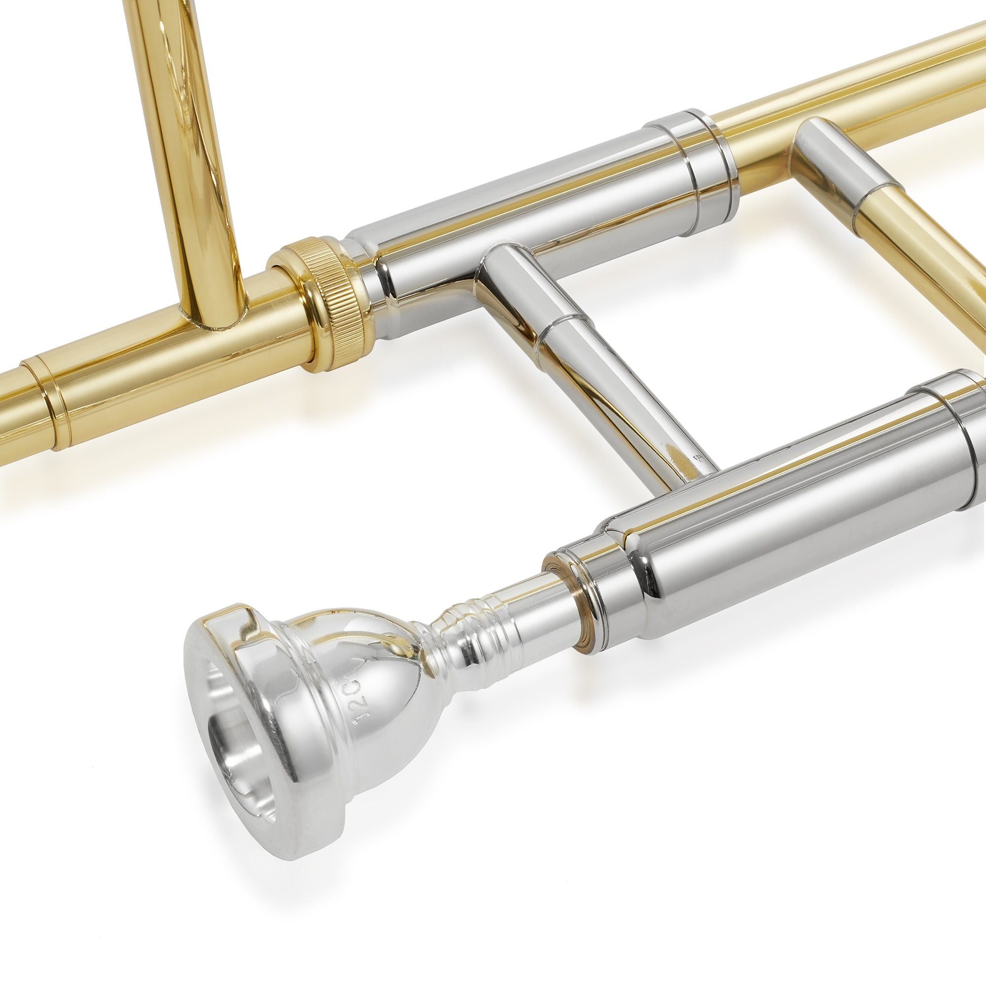 Tromba In Do Ottone Tromba In Do Professionale - Placcata Argento Con Custodia Rigida E Bocchino H 775516 - Foto 3