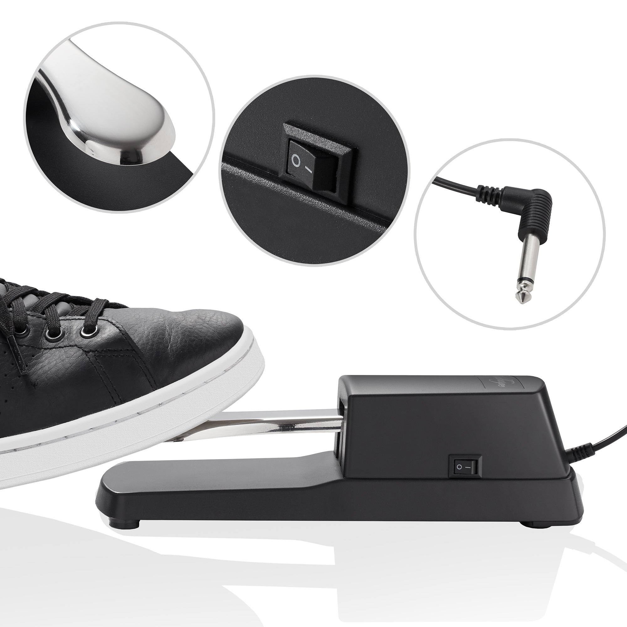 Ashthorpe Sustain Foot Pedal for Electronic Keyboard Pianos